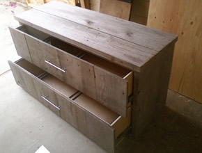 Reclaimed Wood File Cabinet