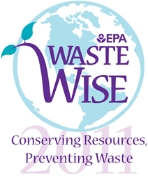 Award Badge: 2011 WasteWise Partner of the Year by the U.S. Environmental Protection Agency